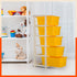 Stomo 5 Drawer Multi-Purpose Storage Organizer for Home and Office (Yellow)